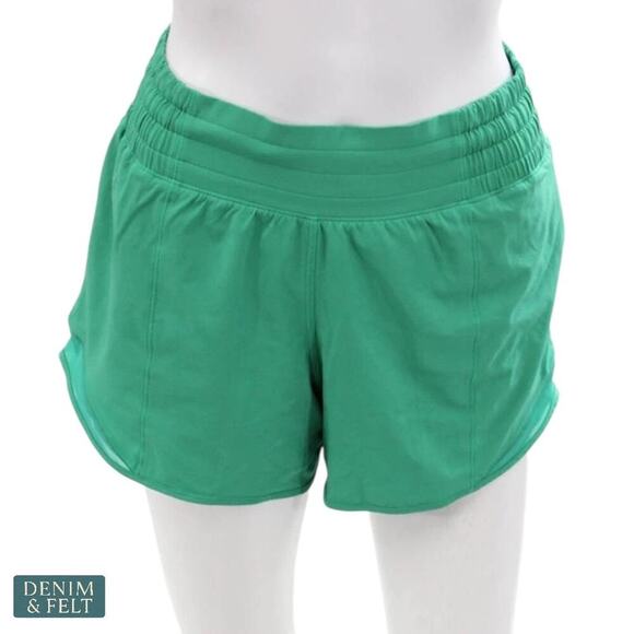 Lululemon Track That High-Rise Lined Short 3” Kelly Green Size 4 🌿🏃‍♀️ - Picture 9 of 16